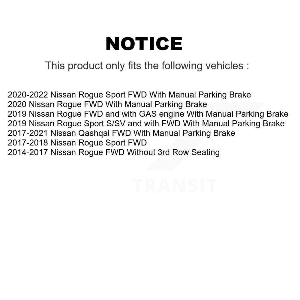 [Avant + Arrière] Kit d'ensemble roulement de roue et moyeu pour Nissan Rogue Sport Qashqai KBB-113722
