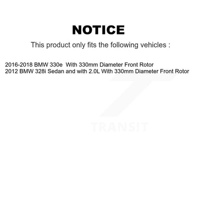[Avant] Kit d'ensemble roulement de roue et moyeu pour BMW 328i 428i Gran Coupe 228i sans Blue Painted Calipers KBB-113870