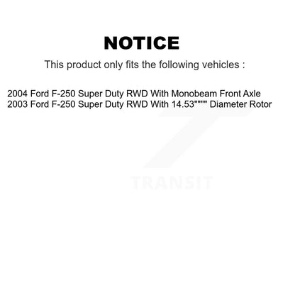 [Avant] Kit d'ensemble roulement de roue et moyeu pour Ford F-250 Super Duty RWD KBB-114118