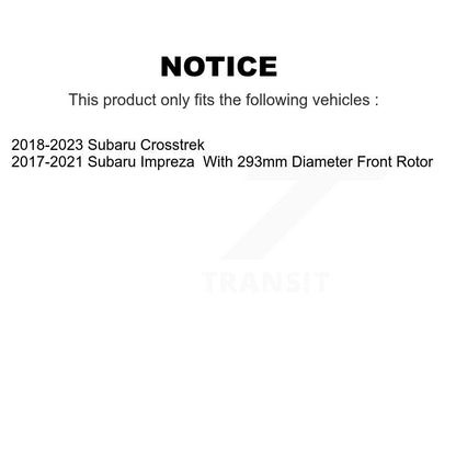 [Avant] Kit d'ensemble roulement de roue et moyeu pour Subaru Crosstrek Impreza KBB-114657