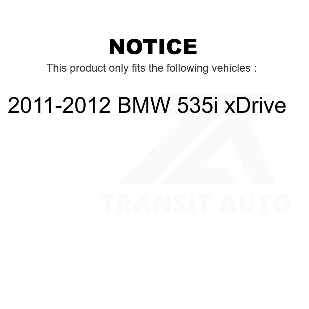 [Avant + Arrière] Kit de Roulement de roue pour 2011-2012 BMW 535i xDrive KBB-114894