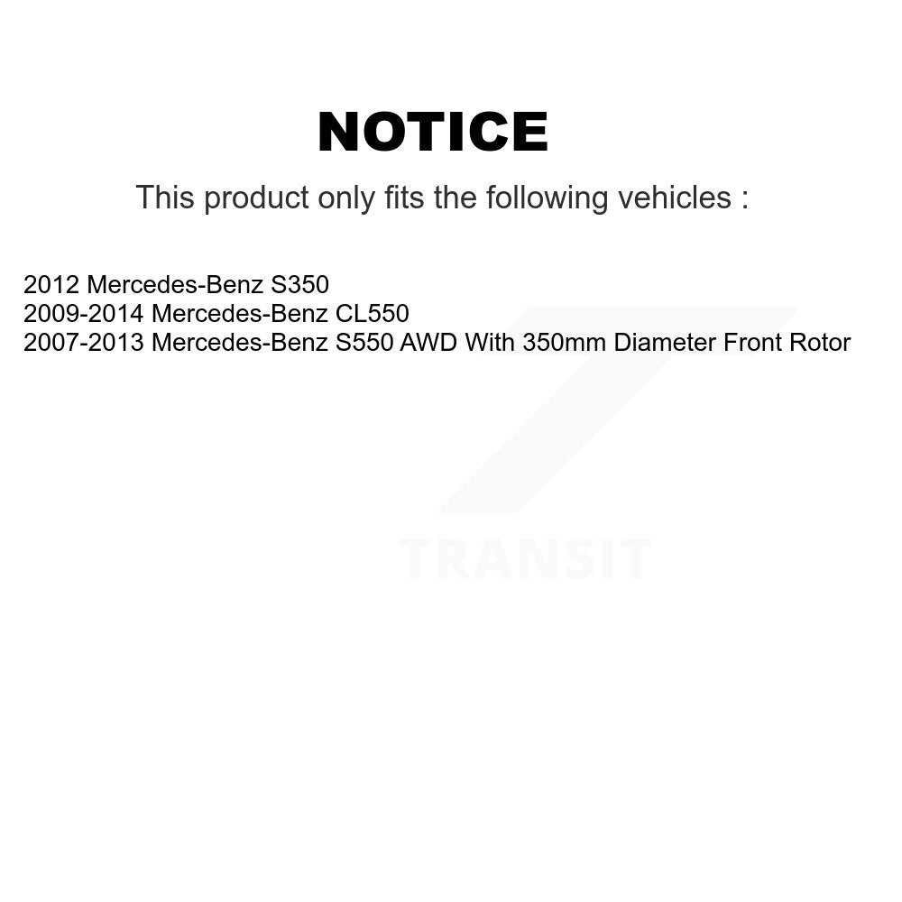 [Avant] Kit de Roulement de roue pour Mercedes-Benz S550 CL550 S350 KBB-114912