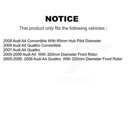 [Avant] Kit d'ensemble roulement de roue et moyeu pour Audi A4 Quattro KBB-114957