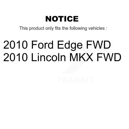 [Avant + Arrière] Kit de Roulement de roue pour 2010 Ford Edge Lincoln MKX FWD KBB-114996