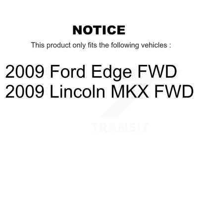 [Avant + Arrière] Kit de Roulement de roue pour 2009 Ford Edge Lincoln MKX FWD KBB-115033