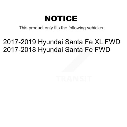 [Avant + Arrière] Kit d'ensemble roulement de roue et moyeu pour Hyundai Santa Fe XL FWD KBB-115404