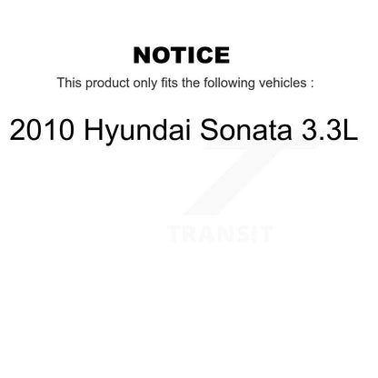 [Avant + Arrière] Kit de Roulement de roue pour 2010 Hyundai Sonata 3.3L KBB-115461