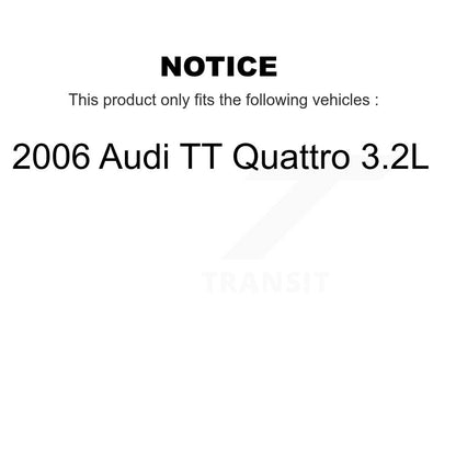 [Avant] Kit de Roulement de roue pour 2006 Audi TT Quattro 3.2L KBB-115702