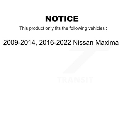 [Avant + Arrière] Kit d'ensemble roulement de roue et moyeu pour Nissan Maxima KBB-116572