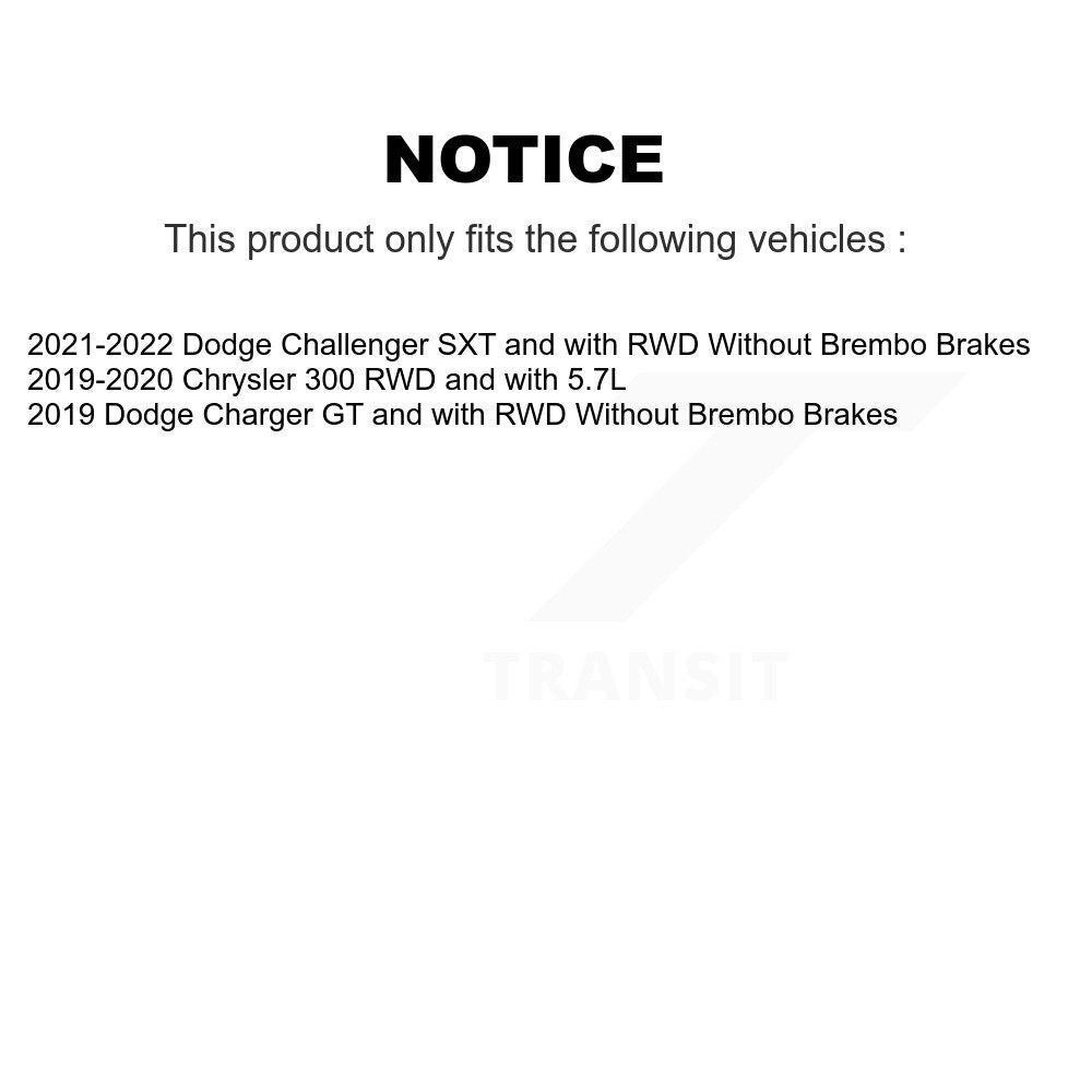 [Avant] Kit d'ensemble roulement de roue et moyeu pour Dodge Charger Chrysler 300 Challenger KBB-116683