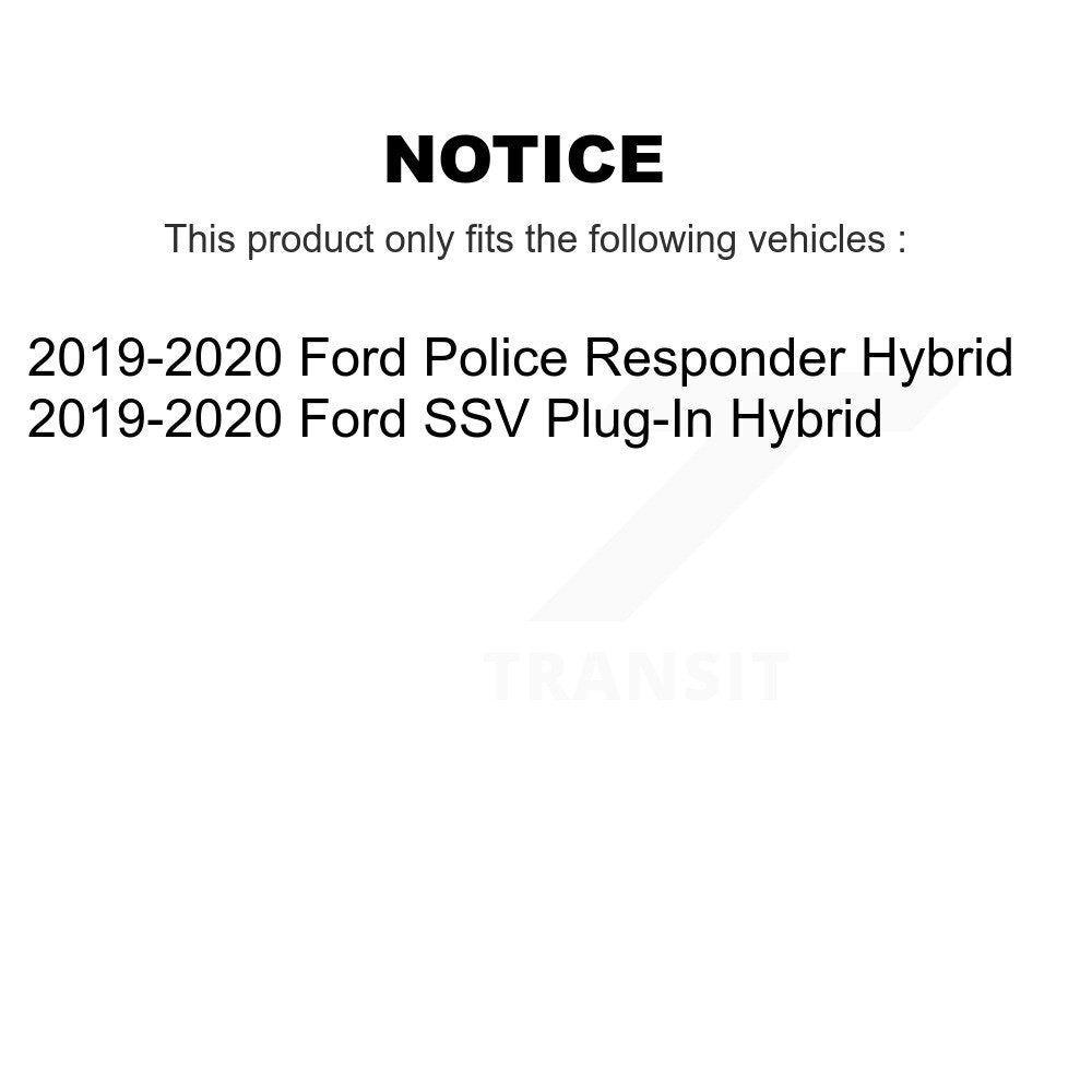 [Avant] Kit d'ensemble roulement de roue et moyeu pour 2019-2020 Ford Police Responder Hybrid SSV Plug-In KBB-116808