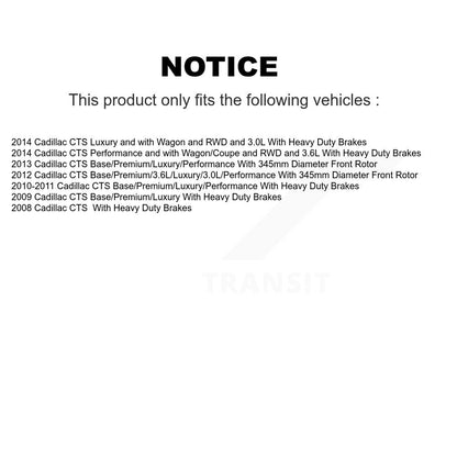 [Avant] Kit d'ensemble roulement de roue et moyeu pour Cadillac CTS KBB-116893