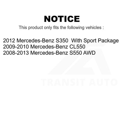 [Avant + Arrière] Kit de Roulement de roue pour Mercedes-Benz S550 CL550 S350 KBB-117314