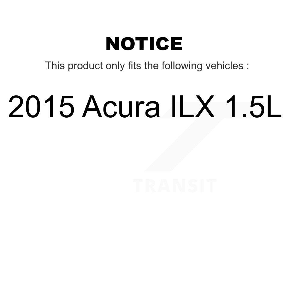 [Avant + Arrière] Kit de Roulement de roue pour 2015 Acura ILX 1.5L KBB-117329
