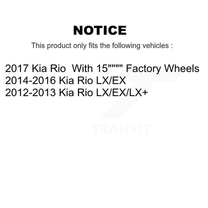 [Avant + Arrière] Kit de Roulement de roue pour Kia Rio KBB-117342