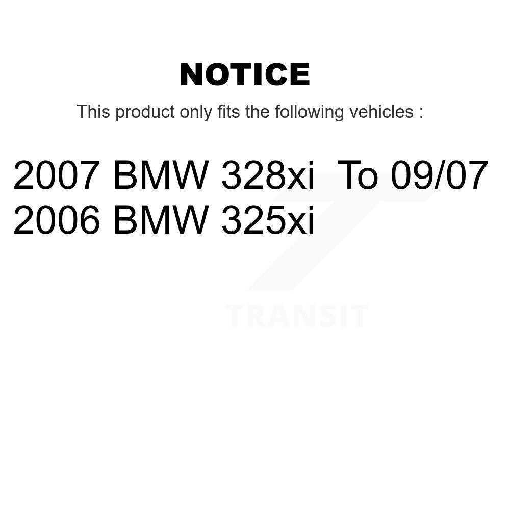[Avant + Arrière] Kit de Roulement de roue pour BMW 328xi 325xi KBB-117425