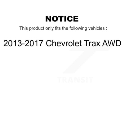 [Avant + Arrière] Kit de Roulement de roue pour 2013-2017 Chevrolet Trax AWD KBB-117466