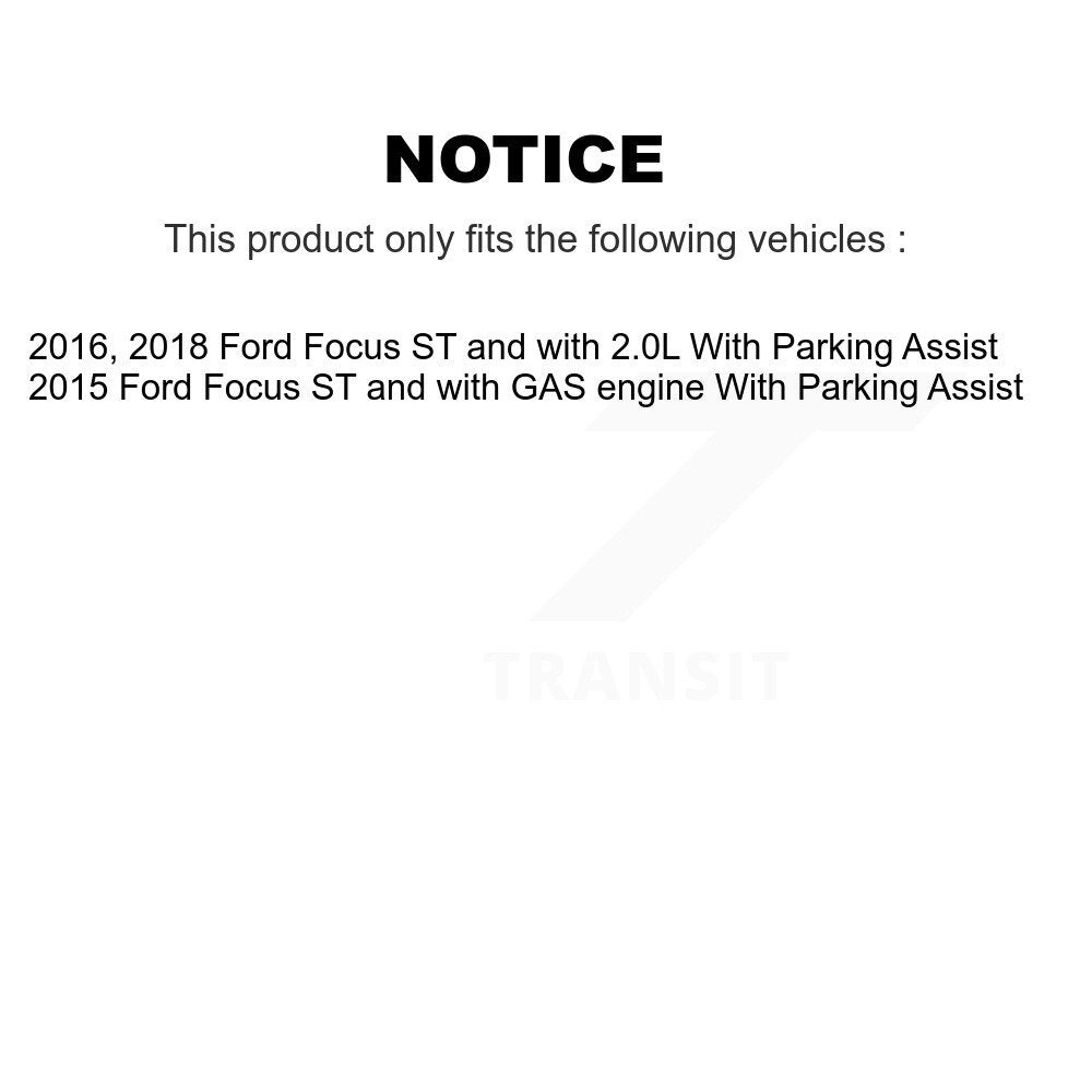 [Avant + Arrière] Kit de Roulement de roue pour Ford Focus avec Parking Assist KBB-117491