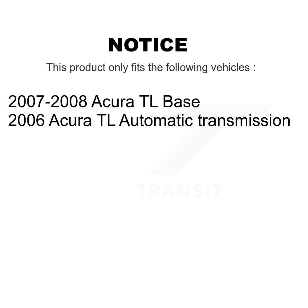[Avant + Arrière] Kit de Roulement de roue pour Acura TL KBB-118046