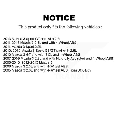 [Avant] Kit de Roulement de roue pour Mazda 3 5 Sport KBB-118380