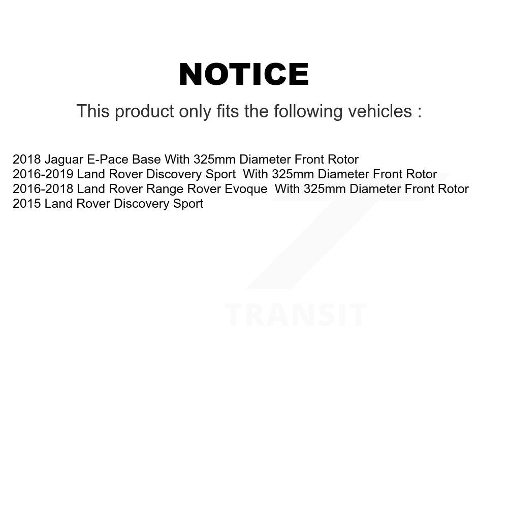 [Avant] Kit de Roulement de roue pour Land Rover Discovery Sport Range Evoque Jaguar E-Pace KBB-118394