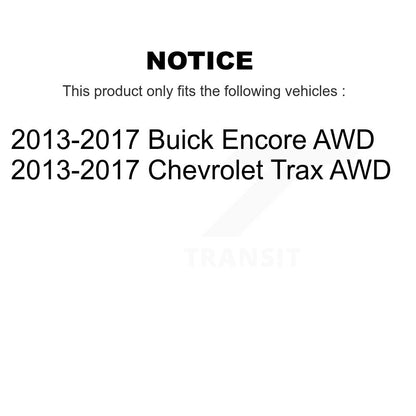 [Avant + Arrière] Kit de Roulement de roue pour 2013-2017 Buick Encore Chevrolet Trax AWD KBB-118490