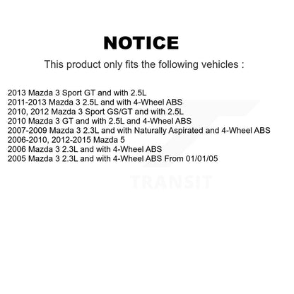 [Avant] Kit de Roulement de roue pour Mazda 3 5 Sport KBB-118607