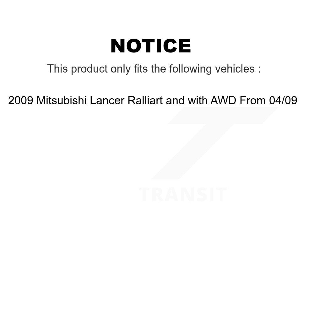 [Avant] Kit de Roulement de roue pour 2009 Mitsubishi Lancer Ralliart avec AWD From 04 09 KBB-118718
