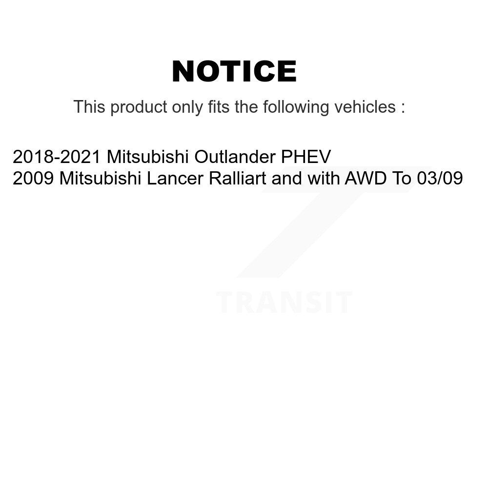 [Avant] Kit de Roulement de roue pour 2009 Mitsubishi Lancer Ralliart avec AWD To 03 09 KBB-118719