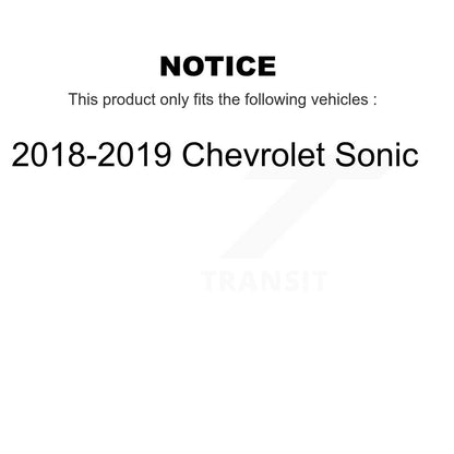 [Avant] Kit de Roulement de roue pour 2018-2019 Chevrolet Sonic KBB-118886