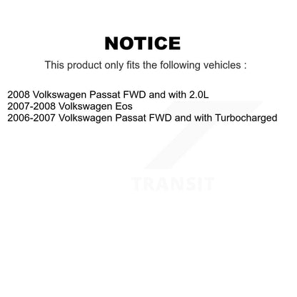 [Avant + Arrière] Kit d'ensemble roulement de roue et moyeu pour Volkswagen Passat Eos KBB-119124