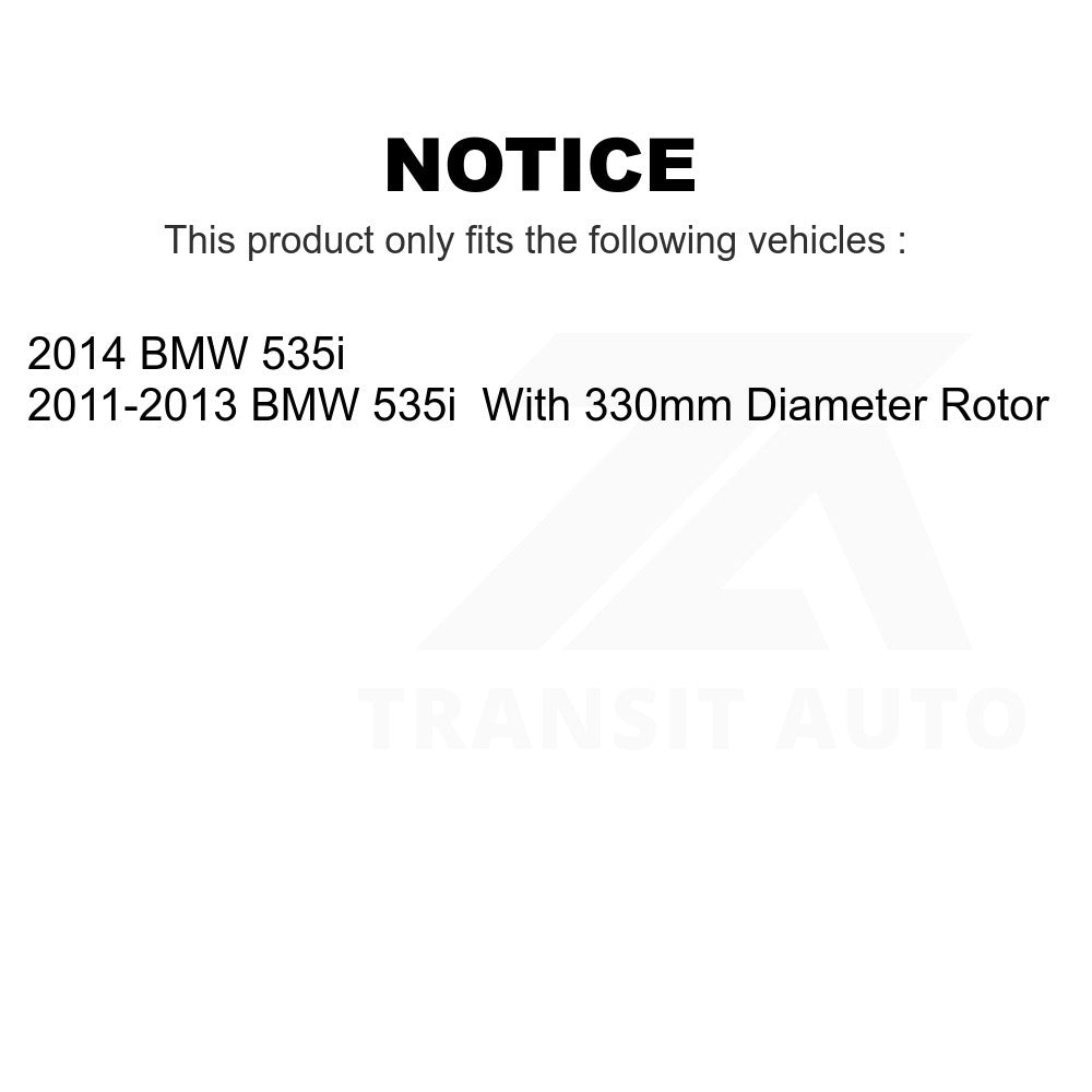 [Avant + Arrière] Kit d'ensemble roulement de roue et moyeu pour BMW 535i KBB-119163