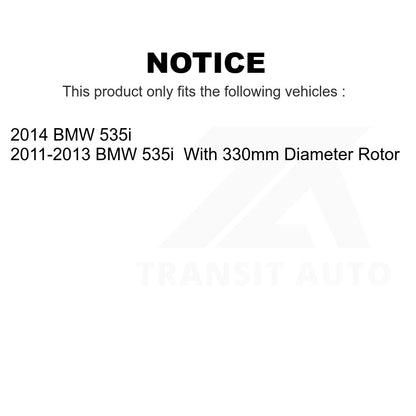 [Avant + Arrière] Kit d'ensemble roulement de roue et moyeu pour BMW 535i KBB-119163