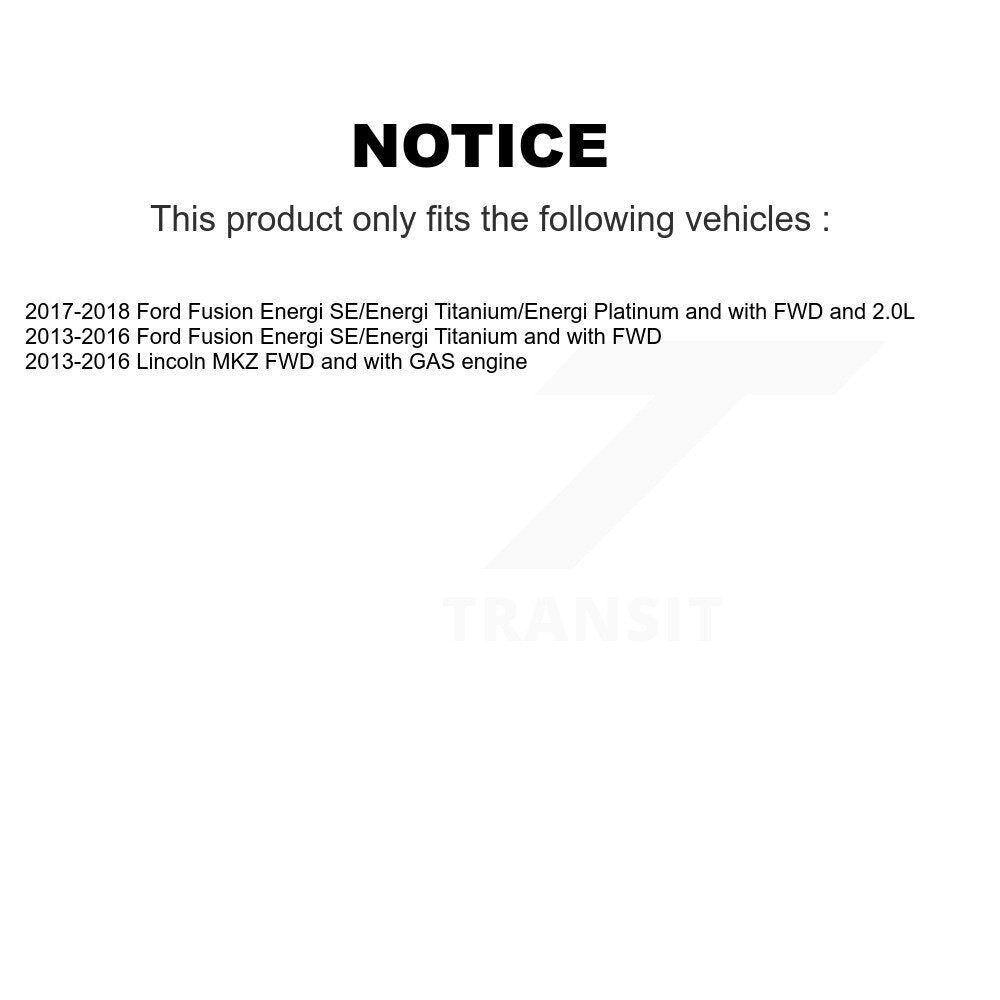 [Avant + Arrière] Kit d'ensemble roulement de roue et moyeu pour Ford Fusion Lincoln MKZ KBB-119277
