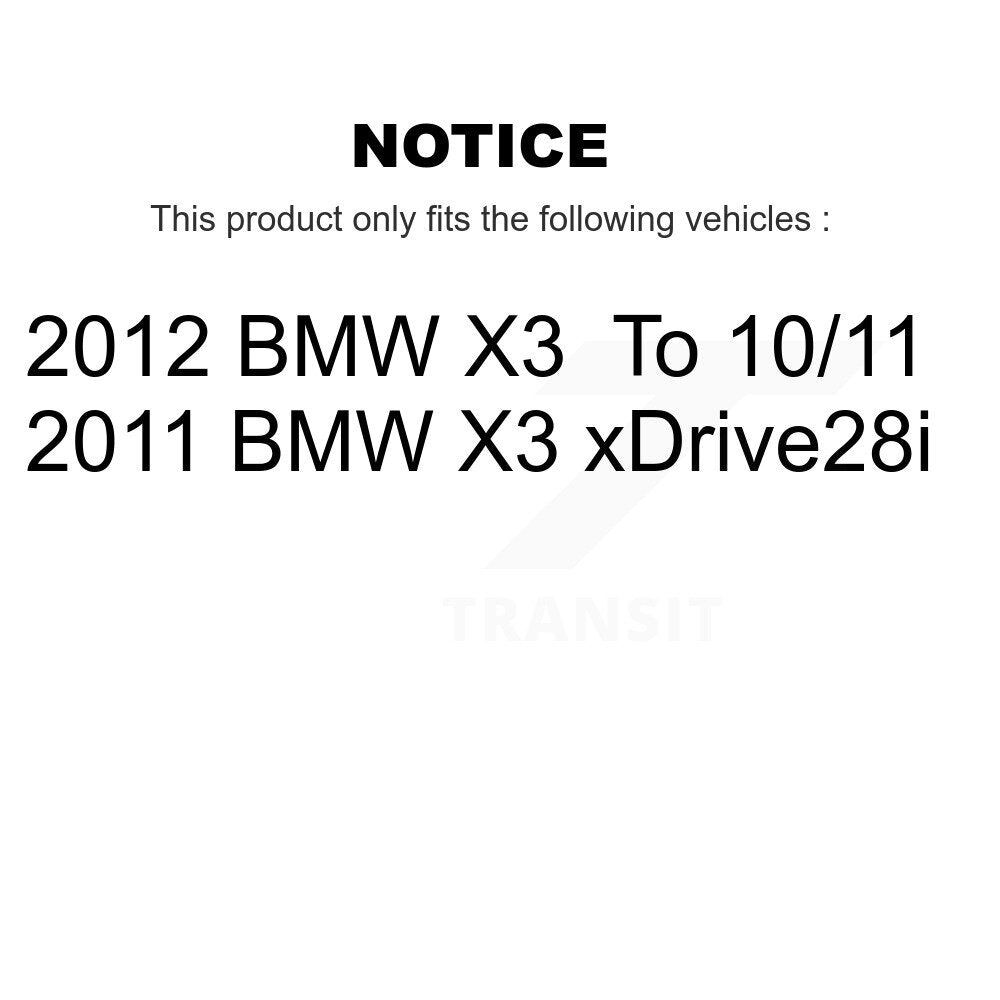 [Avant + Arrière] Kit d'ensemble roulement de roue et moyeu pour BMW X3 KBB-119510