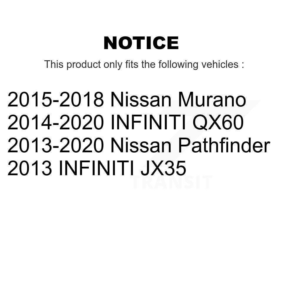 [Avant] Kit d'ensemble roulement de roue et moyeu pour Nissan Pathfinder Murano INFINITI QX60 JX35 KBB-120125
