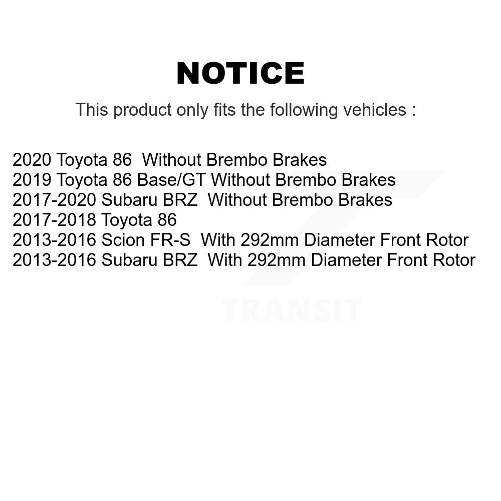 [Avant] Kit d'ensemble roulement de roue et moyeu pour Scion FR-S Subaru BRZ Toyota 86 KBB-120128