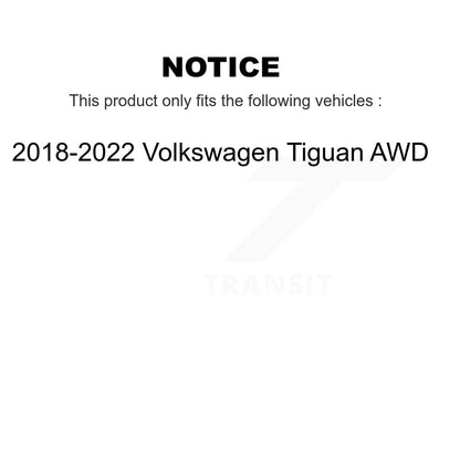 [Avant + Arrière] Kit d'ensemble roulement de roue et moyeu pour Volkswagen Tiguan KBB-120660