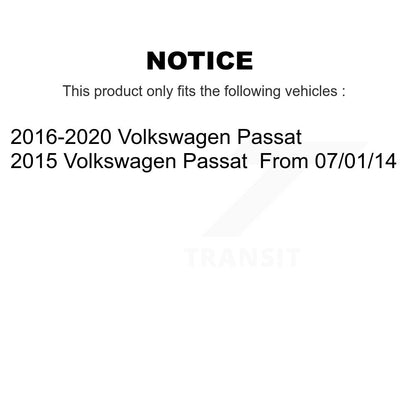 [Avant + Arrière] Kit d'ensemble roulement de roue et moyeu pour Volkswagen Passat KBB-120726