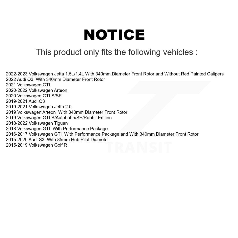 [Avant] Kit d'ensemble roulement de roue et moyeu pour Volkswagen Tiguan Jetta GTI Audi Golf R S3 Q3 Arteon KBB-121038
