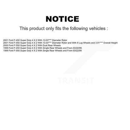 [Avant] Kit d'ensemble roulement de roue et moyeu pour Ford F-450 Super Duty F-550 4 X 2 KBB-121103