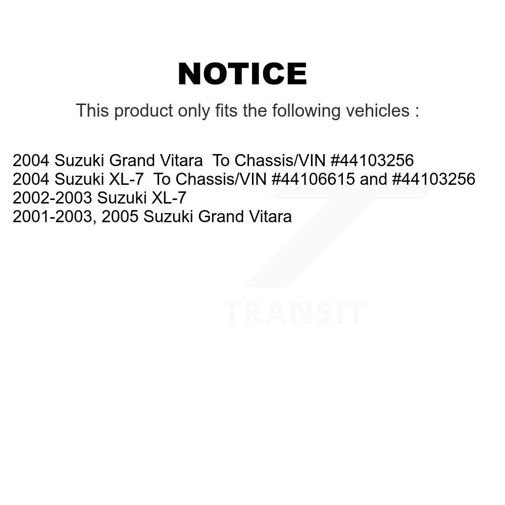 [Avant] Kit d'ensemble roulement de roue et moyeu pour Suzuki XL-7 Grand Vitara KBB-121309