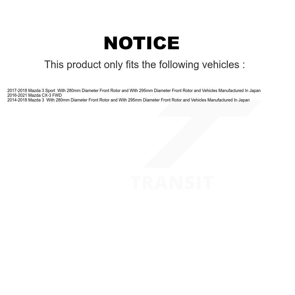 [Avant] Kit d'ensemble roulement de roue et moyeu pour 2016-2021 Mazda CX-3 FWD KBB-121315