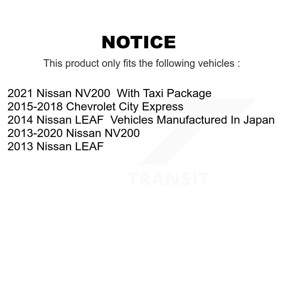 [Avant] Kit d'ensemble roulement de roue et moyeu pour Nissan NV200 LEAF Chevrolet City Express KBB-121460