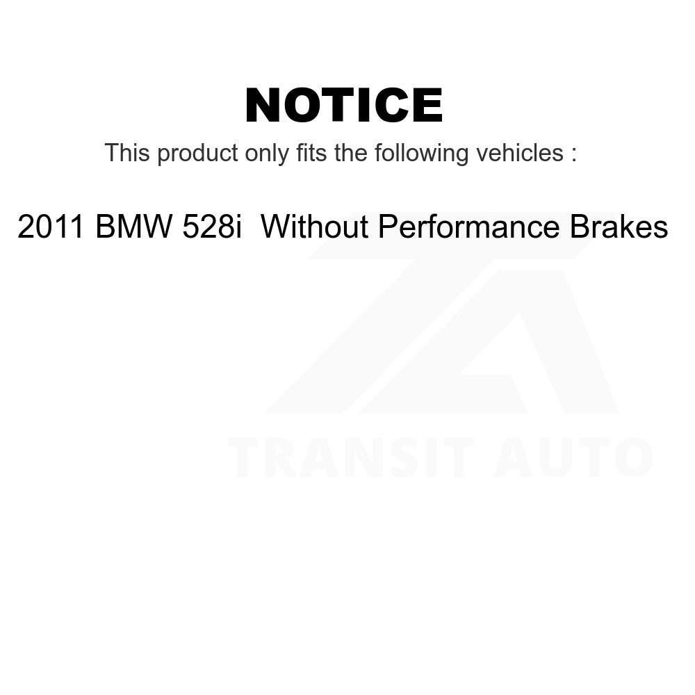 [Avant] Kit d'ensemble roulement de roue et moyeu pour 2011 BMW 528i sans Performance Brakes KBB-121904