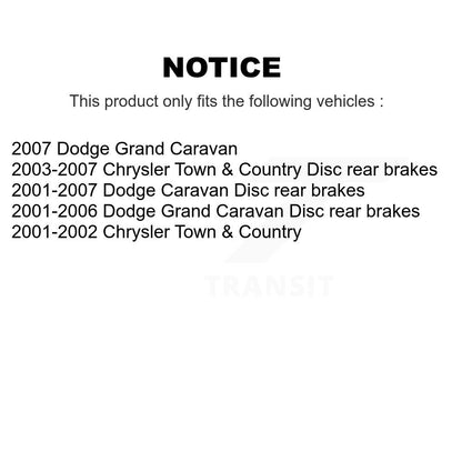 [Avant] Kit d'ensemble roulement de roue et moyeu pour Dodge Grand Caravan Chrysler Town & Country KBB-122046