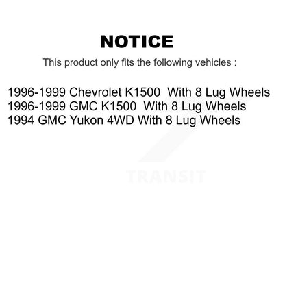 [Avant] Kit d'ensemble roulement de roue et moyeu pour K1500 Chevrolet GMC K2500 KBB-122196