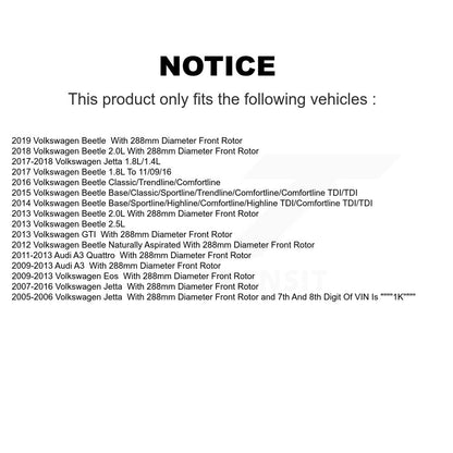 [Avant] Kit d'ensemble roulement de roue et moyeu pour Volkswagen Jetta Beetle Rabbit Audi A3 GTI Quattro KBB-122268