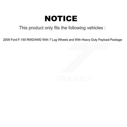 [Avant] Kit d'ensemble roulement de roue et moyeu pour 2009 Ford F-150 RWD 4WD 7 Lug Wheels KBB-122457