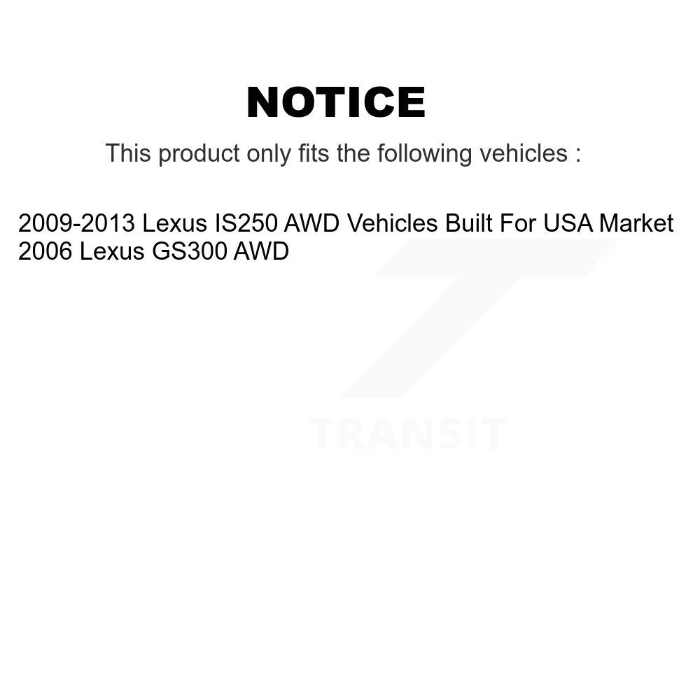 [Avant] Kit d'ensemble roulement de roue et moyeu pour Lexus IS250 GS300 AWD KBB-122511